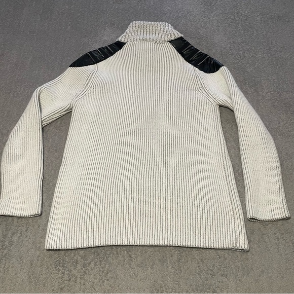 Leif Nelson knit slim fit pullover size XL light grey and black - Picture 4 of 8